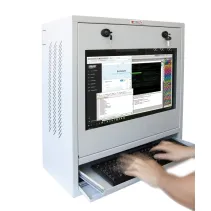 Techly 105780 Szafa na komputer przemysłowy i monitor dotykowy 22"