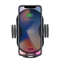 Techly 108781 Uchwyt automatyczny do telefonu z ładowarką Qi 10W