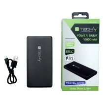 Techly 362541 Power Bank 10 000 mAh 1x USB-C 2x USB-A 2.1A