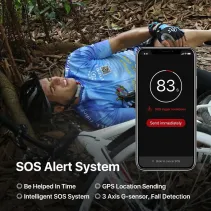 Kask rowerowy MTB Bluetooth 54-58cm LED/SOS/Intercom czarny