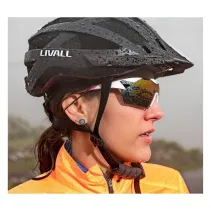 Kask rowerowy MTB Bluetooth 58-62cm LED/SOS/Intercom czarny