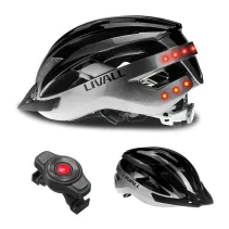 Kask rowerowy MTB Bluetooth 54-58cm LED/SOS/Intercom szary