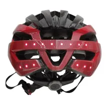 Kask rowerowy MTB Bluetooth 58-62cm LED/SOS/Intercom czerwony