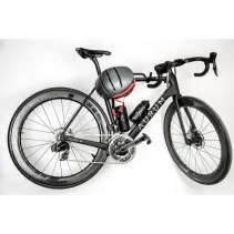 Kask szosowy 54-58cm światła LED czujnik upadku SOS czarny