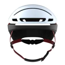 Kask szosowy 58-62cm światła LED czujnik upadku SOS biały