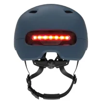 Kask miejski 54-58cm światła LED czujnik upadku SOS biały