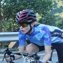 Kask szosowy Bluetooth 55-61cm LED/SOS/Intercom biały