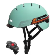 Kask miejski Bluetooth 57-61cm LED/SOS/Intercom miętowy