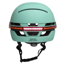 Kask miejski Bluetooth 57-61cm LED/SOS/Intercom miętowy
