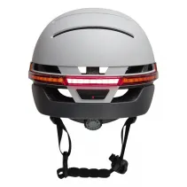 Kask miejski Bluetooth 54-58cm LED/SOS/Intercom szary