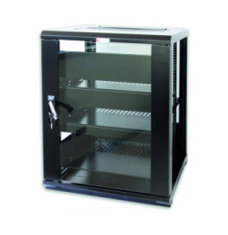 Szafa Rack 19 15U 600x600 Audio/Video stojąca czarna