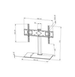 Ramię biurko lcd 32-65' stand