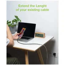 Kabel USB 3.0 przedłużacz  USB-C na USB-C 3.2 Gen2 M/F 1M