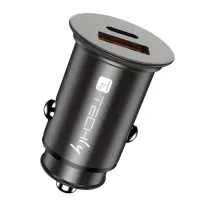 Techly 365399 Samochodowa ładowarka USB-C PD & USB-A 38W