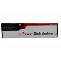 Listwa zasilająca 19" 1U, 8x Schuko, kabel 2m C14, włącznik