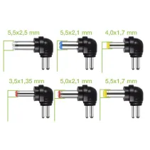 Zasilacz 230V uniwersalny 7.2W/0.6A 3-12V 6 wtyków DC i USB