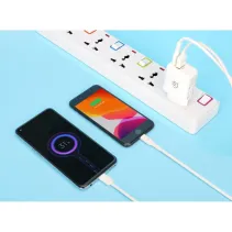 Manhattan 406321 Szybka ładowarka 2x USB QC 18W i PD 30W