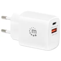 Manhattan 406321 Szybka ładowarka 2x USB QC 18W i PD 30W