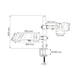 Ramię biurko lcd 13-32 +laptop