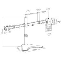 Techly 102871 Noga do 2 monitorów 13-32" biurkowa - B2B Netinet