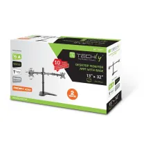 Techly 102871 Noga do 2 monitorów 13-32" biurkowa - B2B Netinet