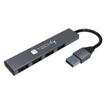 Techly Hub USB 4-portowy 3x USB 2.0  1x USB 3.2 Gen1