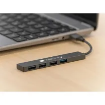 Techly Hub USB 4-portowy 3x USB 2.0  1x USB 3.2 Gen1