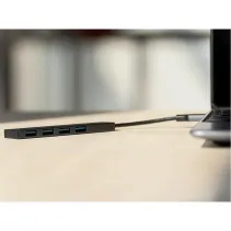Techly Hub USB 4-portowy 3x USB 2.0  1x USB 3.2 Gen1