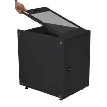 Szafa stojąca/wisząca Rack 19" 8U 540x600, drzwi perforowane, do baterii fotowoltaicznych, czarna