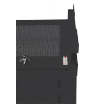 Szafa stojąca/wisząca Rack 19" 8U 540x600, drzwi perforowane, do baterii fotowoltaicznych, czarna