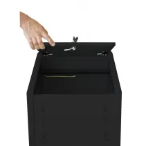 Szafa stojąca/wisząca Rack 19" 8U 540x600, drzwi perforowane, do baterii fotowoltaicznych, czarna