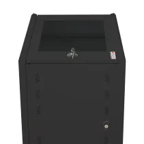 Szafa stojąca/wisząca Rack 19" 8U 540x600, drzwi perforowane, do baterii fotowoltaicznych, czarna