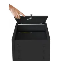 Szafa stojąca/wisząca Rack 19" 8U 540x600, drzwi perforowane, do baterii fotowoltaicznych, czarna