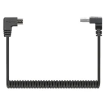 Kabel do ładowania USB-A na USB-MicroB kątowy90° spiralny 1m