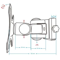 Manhattan 432351 Wieszak TV 13-32" ścienny obrotowy - B2B Netinet