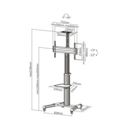 Stojak lcd 32-70' lux 190 obr