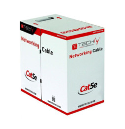 Kabel skrętka Cat5e UTP linka 305m CCA szary