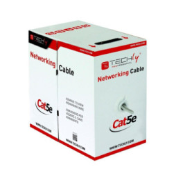 Kabel skrętka Cat5e UTP linka 305m CCA szary