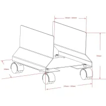 Podstawka pod komputer met bl