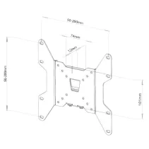 Techly 301351 - Wieszak TV 13-37" ścienny slim - B2B Netinet