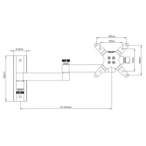 Techly 301498 Wieszak TV 13-30" ścienny obrotowy - B2B Netinet