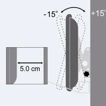 Techly 301269 Wieszak TV 23-55" ścienny uchylny - B2B Netinet