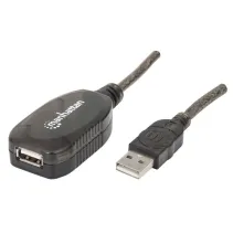 Kabel USB 2.0 przedłużacz aktywny USB-A na USB-A M/F 20m
