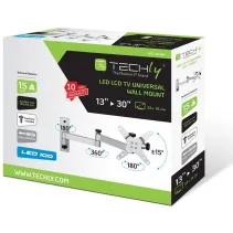 Techly 301481 Wieszak TV 13-30" ścienny obrotowy - B2B Netinet