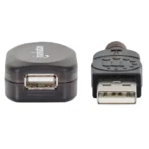 Kabel USB 2.0 przedłużacz aktywny USB-A na USB-A M/F 20m