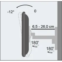 Techly 301443 Wieszak TV 13-37" ścienny obrotowy - B2B Netinet