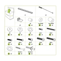 Techly 308855 Wieszak TV 23-55" ścienny slim - B2B Netinet