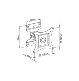 Techly 023868 Wieszak TV 13-30" ścienny obrotowy - B2B Netinet
