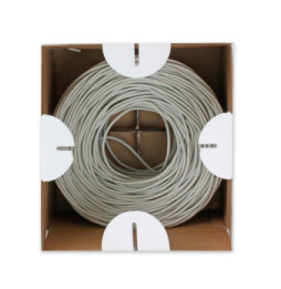 Kabel skrętka Cat6 UTP drut 305m CCA szary
