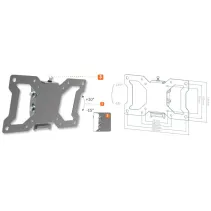 Manhattan 423717 Wieszak TV 13-32" ścianny slim - B2B Netinet